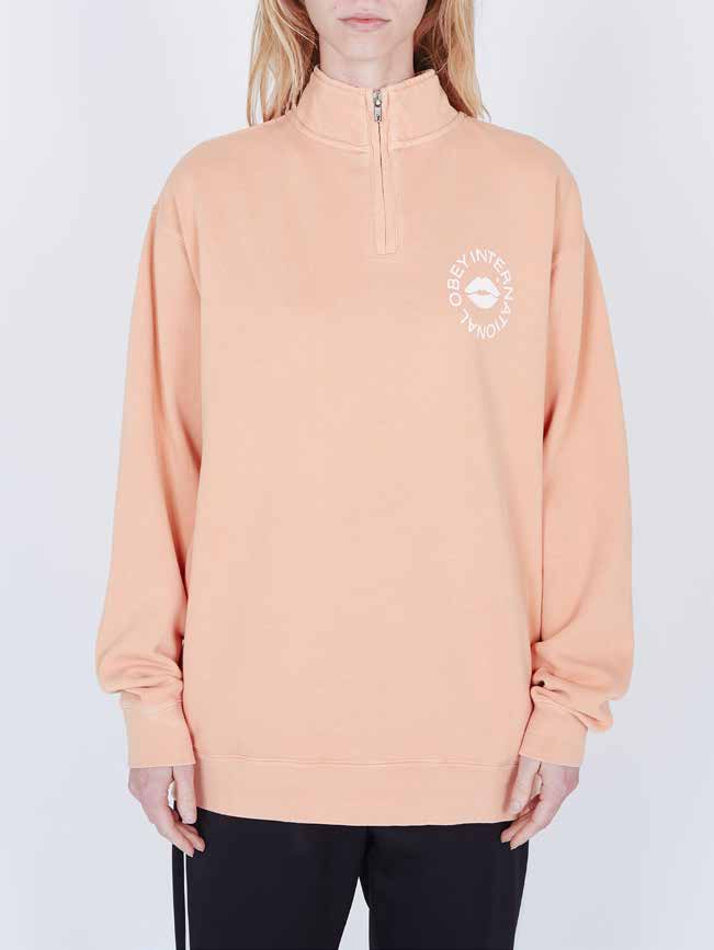 Kiss of OBEY Box Mock Neck Pigment Sweat