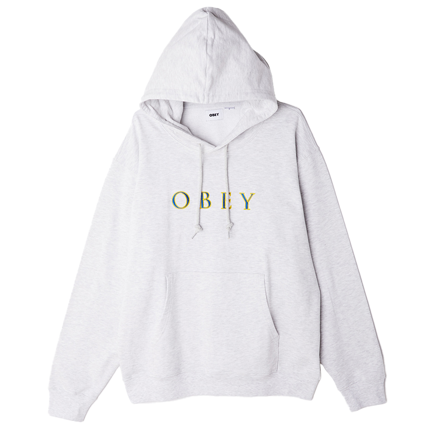 Obey Nouvelle IV Hooded Sweatshirt Colour: Ash Grey, Size: M