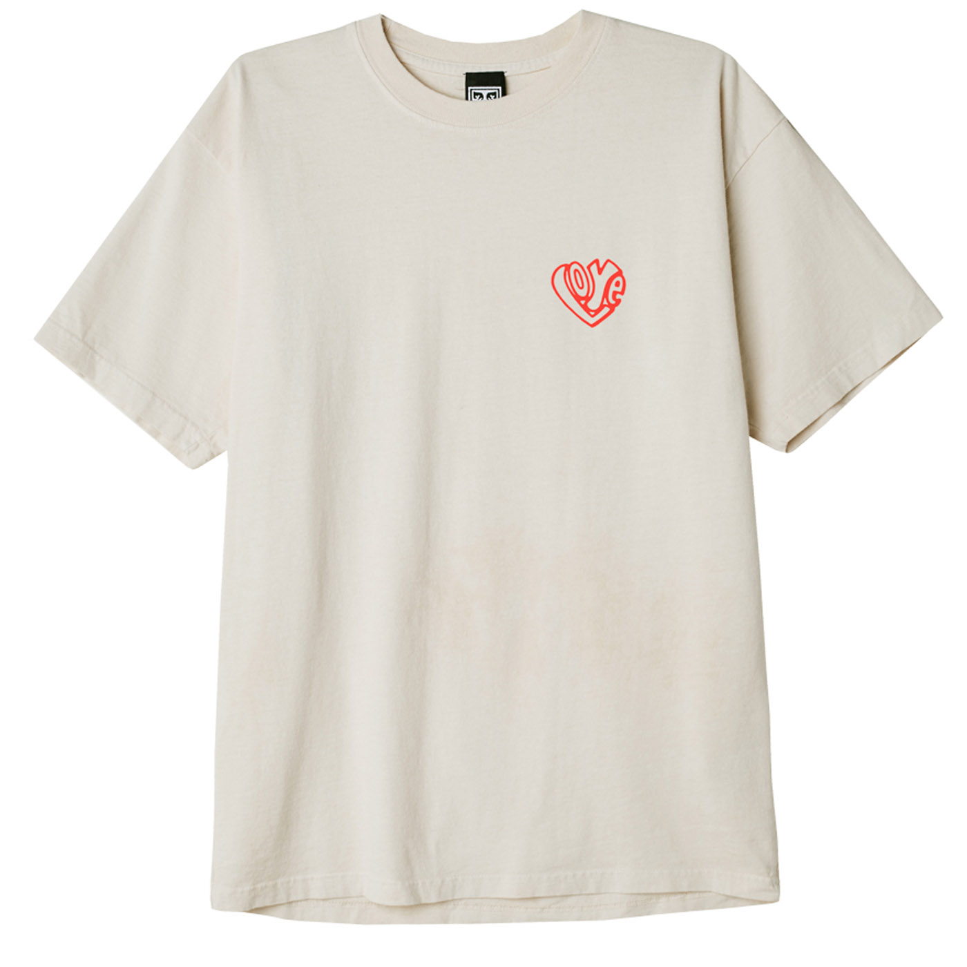 LOVE OVER HATE HEAVYWEIGHT CLASSIC BOX T-SHIRT - Obey Clothing UK