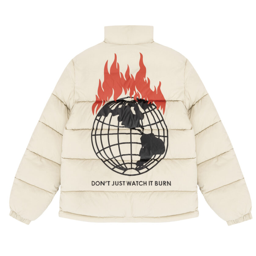 Obey x Napapijri Don't Just Watch It Burn Puffer