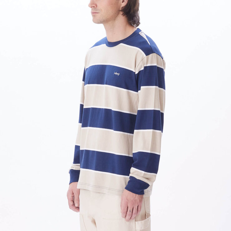 Bryon Stripe Long Sleeve Stripe T-Shirt - Image 4