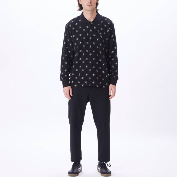 Pest Jaquard Long Sleeve Polo - Image 4