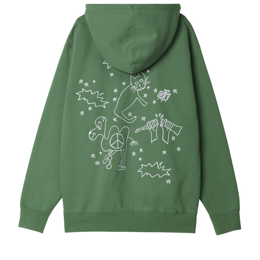 Scribbles Zip Hood