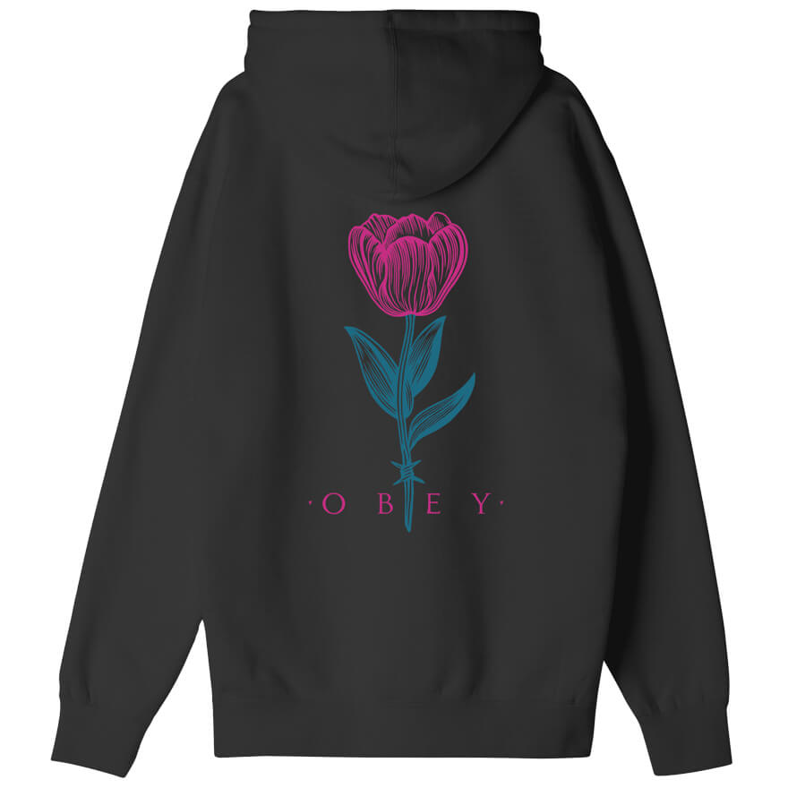 Obey hot sale hoodie pink