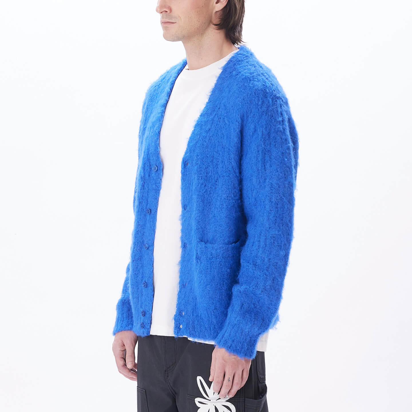 obey dexiter cardigan モヘア カーディガン - トップス