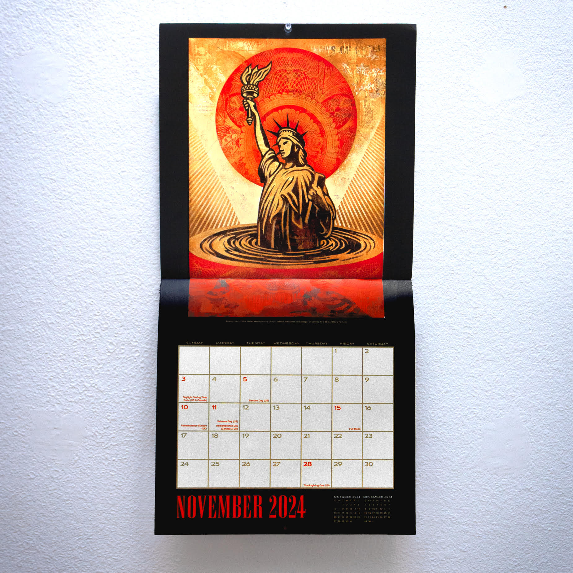 Shepard Fairey 2024 Wall Calendar Obey Clothing UK