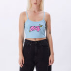 Obey Bubble And Stars Spaghetti Strap Crop Top