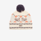 INTARSIA SWAN BEANIE