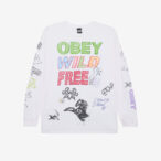 OBEY WILD FREE VINTAGE LONG SLEEVE T
