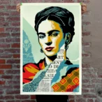 The Woman Who Defeated Pain (Frida Kahlo) Signed Offset Print (24 x 36)