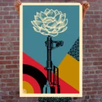 AK-47 Lotus Signed Offset Print (24 x 36)