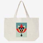 OBEY Geometric Flower Tote Bag