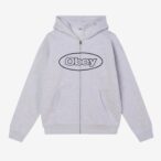 OBEY OVAL EXTRA HEAVY ZIP HOOD