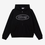 OBEY OVAL EXTRA HEAVY ZIP HOOD