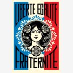 Liberté Egalité Fraternité Signed Offset Print (24 x 36)