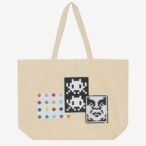 TRIPLE TROUBLE - OBEY  INVADER  HIRST TOTE BAG