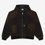 OBEY STUDDED ZIP UP JACKET
